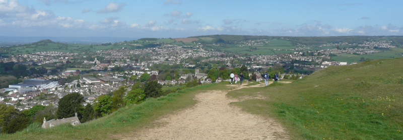 Descending from Rodborough Fort