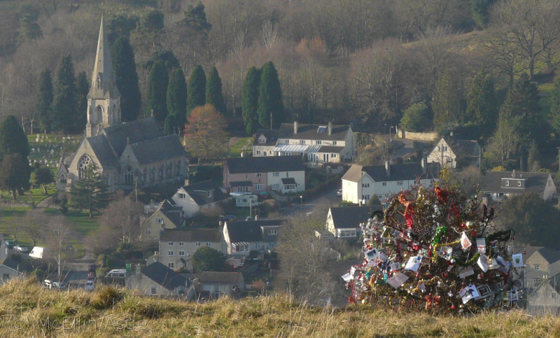 Dogs' Christmas Tree on Rodborough Common